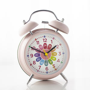 Réveil électronique pour enfants et étudiants, éducation précoce, sonnerie super forte, <span class=keywords><strong>veilleuse</strong></span>, double cloche, lumière arc-en-ciel, design moderne - Product Image 1