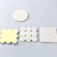 Tampon de protection auto-adhésif noir découpé personnalisé personnalisé en forme de cercle pour plancher en feutre Tampon rond en feutre EVA pour meubles
