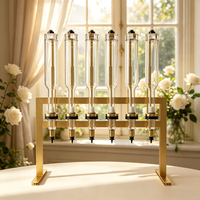 Flacon Distributeur de Parfum Tête d'Or 375/500ml – Vase de Luxe pour Parfum de Table, Idéal pour Mariage, Maison, Boutique, Présentoir et Décoration