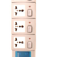 Multiprise intelligente 5 voies avec interrupteurs individuels, norme britannique, pour la maison et le bureau