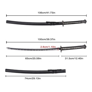 ดาบคาตานะญี่ปุ่นแท้แบบจำลอง Moonveil ขนาด 106 ซม. สำหรับคอสเพลย์<span class=keywords><strong>เกม</strong></span> <span class=keywords><strong>Elden</strong></span> <span class=keywords><strong>Ring</strong></span> พร้อมปลอกไม้ - Product Image 2