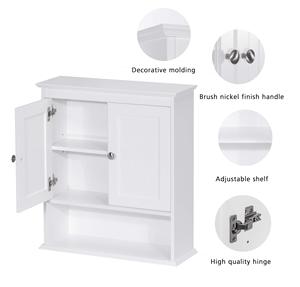 Meuble de salle de bain Mino Kesper, <span class=keywords><strong>armoire</strong></span> murale avec <span class=keywords><strong>2</strong></span> <span class=keywords><strong>portes</strong></span>, étagère ouverte, <span class=keywords><strong>armoire</strong></span> <span class=keywords><strong>à</strong></span> <span class=keywords><strong>pharmacie</strong></span> - Product Image 6