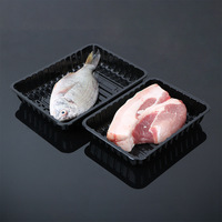 Barquette rectangulaire en plastique PP pour emballage de viande fraîche et aliments surgelés, conteneur pour fruits, légumes et viande, utilisable pour la congélation