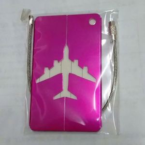 Factory Wholesale Customized Alloy Bulk Blank <b>Name</b> <b>Tags</b> Airplane Metal Travel ID Anodized Aluminum Luggage <b>Tags</b> - Product Image 3