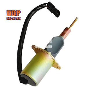 Válvula solenoide de corte de combustible 3932546 SA-4639-24V 3932545 SA-4639-12V para motor Cummins C8.3L 6C 6CT 6CTA ISC8.3 QSC8.3 - Product Image 1