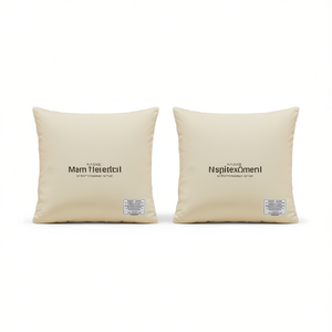 Cojines para Sillas de Exterior Color Crema, 19.7x19.7x1.2 Pulgadas, Tela Oxford, Cojines Cuadrados para Jardín, Extraíbles y Lavables - Product Image 1