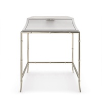 Table console blanche de luxe personnalisée style français Table d'appoint florale sculptée pour le salon