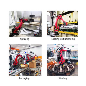 Brazo robótico CNC Industrial para soldadura por puntos MIG TIG <span class=keywords><strong>Robot</strong></span> de 6 ejes Línea de producción de automatización de fabricación de metales Motor PLC - Product Image 3