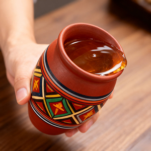 12 oz hecho a mano Fiesta Cantarito Cup Tazas De Barro Mexican <span class=keywords><strong>Margarito</strong></span> Clay Cup - Product Image 4