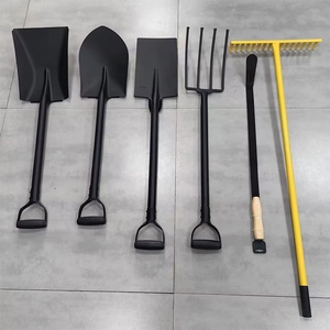 Bêche <span class=keywords><strong>de</strong></span> jardinage en acier au carbone <span class=keywords><strong>de</strong></span> qualité DIY avec poignée ergonomique en D pour creuser le bois et le métal – Outil agricole - Product Image 6