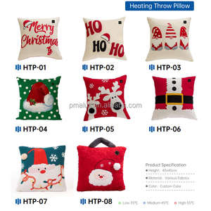 Almohada calefactable USB de felpa personalizada con película calefactora de grafeno Cojín calefactor lavable suave para invierno - Product Image 4