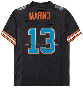 Bóng Đá Mỹ Áo Đội Thường Ngắn Thoáng Khí #13 Dan Marino Khâu Chất Lượng Tốt Nhất Tùy Chỉnh Throwback Jersey - Product Image 6