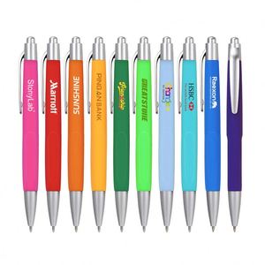 Stylos à bille en plastique ABS orange de 1,0 mm avec logo personnalisable, vente en gros, pour hôtels, conférences, signature, publicité, stylos personnalisables - Product Image 1