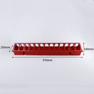 20 Löcher Kunststoff Geflügel Feeder & Trinker-Huhn Wachtel Küken Taube Fütterung Trog für die Farm - Product Image 6
