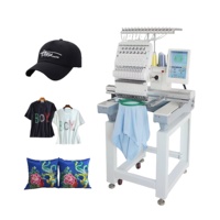 Machine à broder automatique à tête unique à 15 aiguilles avec fonctionnement informatisé pour un usage domestique dans la broderie de casquettes, la broderie plate et la séquencée