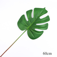 Feuilles de palmier Monstera Kwai tropicales artificielles, décoration de jardin d'intérieur, plantes artificielles, fond de photographie, Plante Artificielle