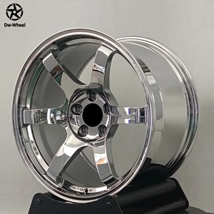 ล้อแม็กซ์ DW Modified Performance Forged Chrome <span class=keywords><strong>6</strong></span> <span class=keywords><strong>ก้าน</strong></span> ขนาด 16 17 18 19 นิ้ว รุ่น <span class=keywords><strong>TE37</strong></span> สำหรับ GT R STI JDM ขอบลึกเว้า - Product Image 2