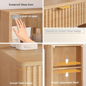 Tocador de Maquillaje al por Mayor, Moderno, de Diseño Personalizado, Sencillo, Multifuncional, con Luz LED y Espejo para Dormitorio - Product Image 5