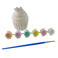 Elsas – jouets de crème glacée en plâtre, super léger, argile, boue de neige, ensemble de peinture acrylique pour enfants, bricolage de couleur, jouets d'apprentissage
