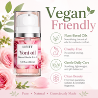 Huile Essentielle OEM Hygiène Intime Soin Rose Raffermissante Éclaircissante Anti-Taches Foncées Équilibre du pH Huile Vaginale Yoni pour Femme
