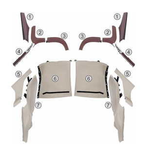 GLS Upgrade Maybach 4-Seater Leather Molding Kit-Cristal Branco/Prata Cinza Pérola - Product Image 5