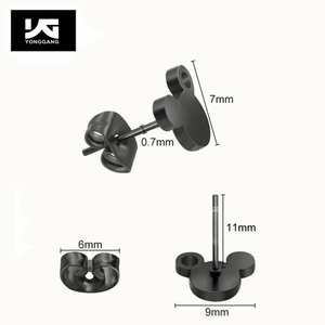 Boucles d'oreilles en acier inoxydable pour femmes, hommes et enfants - Product Image 6