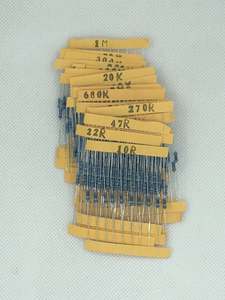 Kit d'assortiment de résistances à film métallique, 10 -<span class=keywords><strong>1M</strong></span> Ohm 1/4W, 300 pièces, 30 sortes, 10 pièces, livraison gratuite, 1 paquet, 1% - Product Image 3