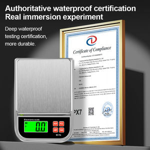 Haushalts-Edelstahl Intelligent 3kg/0,1g Hochpräzise Waage mit digitaler Küche Wasserdichte Lebensmittel waage - Product Image 3