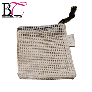 Natural Cotton Soap Mesh <strong>Bag</strong> Drawstring Soap Saver Pouch <strong>Net</strong> <strong>Bag</strong> - Product Image 3