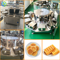 Ligne de production de gaufres moelleuses, machine automatique à gaufres moelleuses, machine à cornets de crème glacée, machine à biscuits gaufrettes