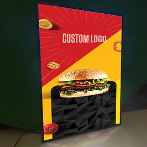 Custom Design High Brightness LED Slim Aluminum Hanging Rectangle <b>Light</b> Box A3 Poster Frame for Advertising Use - Product Image 1