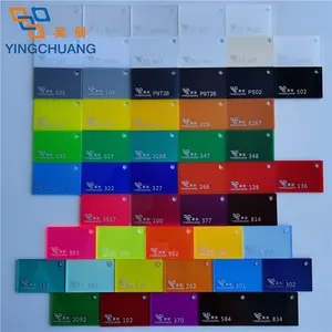 Top color pastello di vendita nuovi prodotti 3mm 5mm Perspex PMMA foglio acrilico pastello