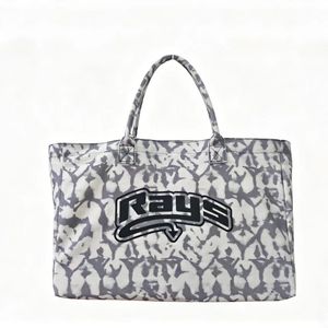 Eco Friendly Soft <b>Canvas</b> <b>Tote</b> Bag Custom Gradient Color Printing Large Capacity Wholesale Travel Beach Handbag Rope Handle - Product Image 3