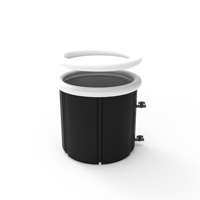 Prix bon marché, baignoires pliables personnalisées en faible quantité, baignoire de glace portable, baignoire en plastique, dosette pour adulte, baril de bain de glace
