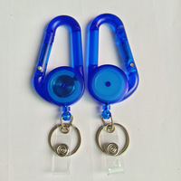 Porte-clés Yoyo Rétractable Personnalisé avec Logo, Porte-badge Rétractable Portable avec Mousqueton pour l'Escalade et la Randonnée en Extérieur