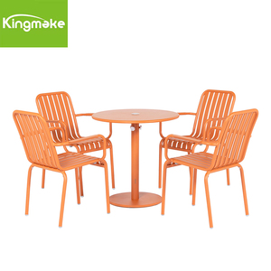 Precio barato Aluminio Metal Mesa de centro Patio Jardín Mesas al aire libre para 4 personas Sala de estar Hogar Bar Gimnasio - Product Image 3