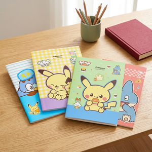 Lot de 20 cahiers à reliure piquée Pokemoned, personnages mignons Kawaii, papeterie pour enfants, fournitures scolaires Pikaed, cadeau coréen scellé aléatoire - Product Image 2