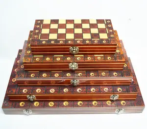 सुपर मैग्नेटिक लकड़ी के शतरंज बैकगैमौन चेकर्स 3 इन 1 प्राचीन यात्रा शतरंज सेट लकड़ी के शतरंज टुकड़ा शतरंज बोर्ड