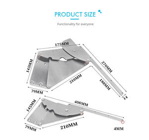 TOPCENT mobili <span class=keywords><strong>Hardware</strong></span> funzionale raccordi da tavolo pieghevoli supporto per porta a leva pieghevole connettore per mobili - Product Image 5