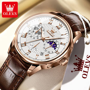 Reloj de Cuarzo para Hombre 2893 OEM, Personalizado, de Marca, con Fase Lunar, Luminoso, Cronógrafo, Resistente al Agua, de Lujo - Product Image 1