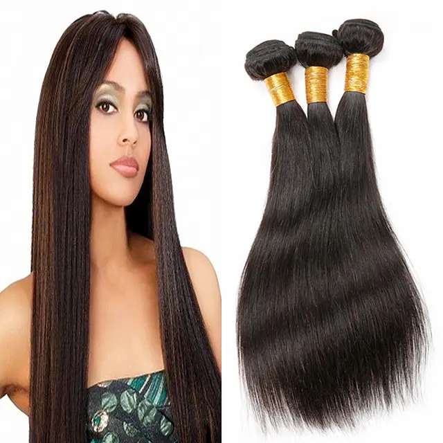 Human Hair Weave Bundles Hair Brazilian 10a 12a Straight For Black Women Wholesale Machine Double Weft Brazilian Hair Extension