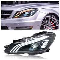 Phare avant Mercedes-Benz Classe C W204 12V, nouveau système d'éclairage automobile, 8000 Lumens, température de couleur 6500K, garantie de 3 mois