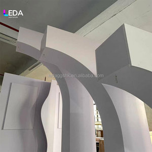 Arco de Acrílico Blanco Roto Moderno para Decoración de Bodas, Cumpleaños y Eventos, LEDA, Gran Venta - Product Image 5