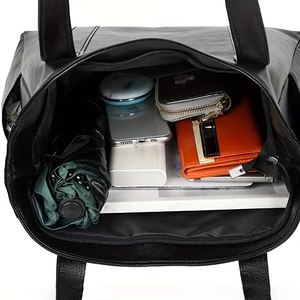 Borsa a Spalla Vegana Vintage Retrò Grande Capacità Borsa Casual da Donna per l'Estate e il Lavoro Borsa Tote alla Moda da Signora - Product Image 5