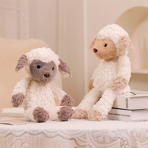 Peluche di Pecora in Tessuto Goffrato a Cartoni Animati, Orsacchiotto Imbottito, Simpatici Dinosauri Rossi e Verdi Giocattoli di Peluche - Product Image 6