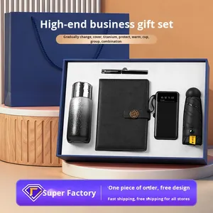 New Year Annual Meeting Business Gift Set 316 Stainless Steel Titanium Coated Insulated Cup Modern Design Custom Logo Client - Product Image 5