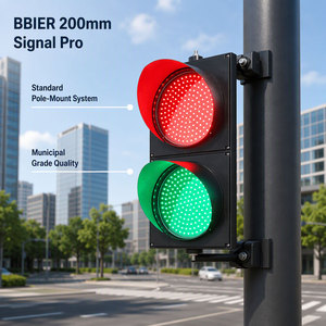 Venta Directa de Fábrica, Luces LED de Señalización de Tráfico de 200 mm, Rojas, Amarillas y Verdes, 24 V, 5 W - Product Image 1