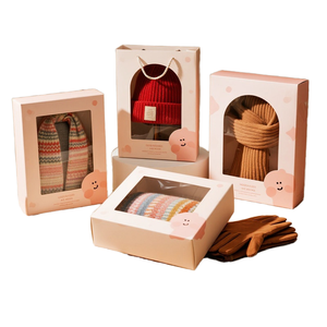 Caja <span class=keywords><strong>de</strong></span> cartón blanca personalizada con diseño <span class=keywords><strong>de</strong></span> ventana abierta Impresión en color Diseño gratuito reciclable para cosméticos Joyería Vela artesanal - Product Image 1