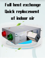 HVAC Erv Hrv Système de ventilation à récupération de chaleur monté au plafond avec chauffage et refroidissement
