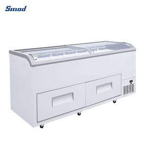Congelador vertical de exhibición para supermercado Smad 700L con puerta de vidrio curvo para DDH-700XU(YX) - Product Image 4